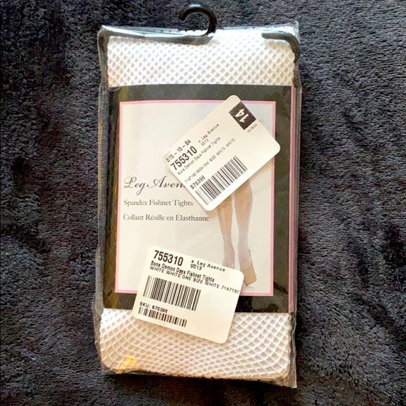 Brand new white fishnets